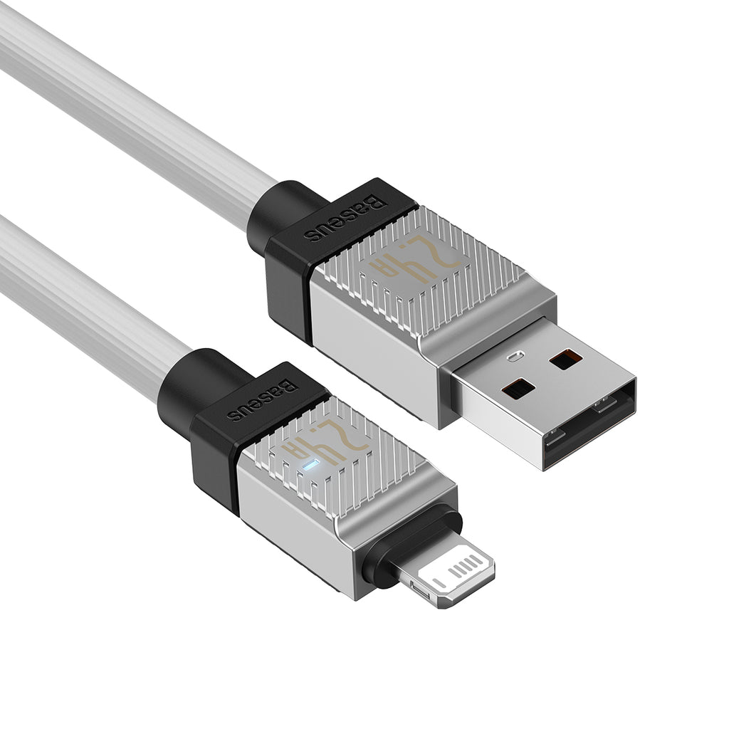 Кабел за данни Baseus CoolPlay, Lightning, 1.0m, Бял - 40454