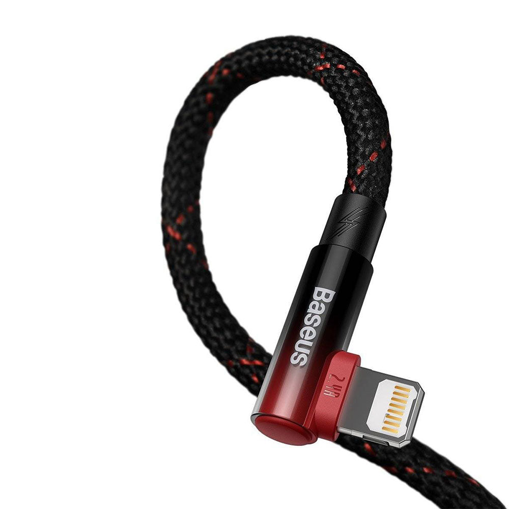 Кабел за данни Baseus MVP 2 Elbow, Lightning, 1.0m, Черен - 40461