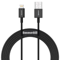 Кабел за данни Baseus Superior, Lightning, 1.0m, Черен - 40470