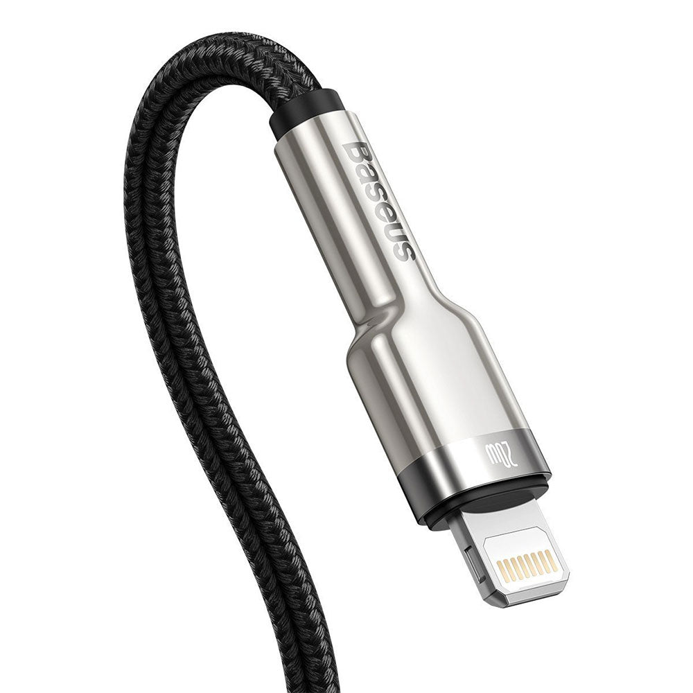 Кабел за данни Baseus Cafule, Type-C - Lightning, 20W, 1.0m, Черен - 40475