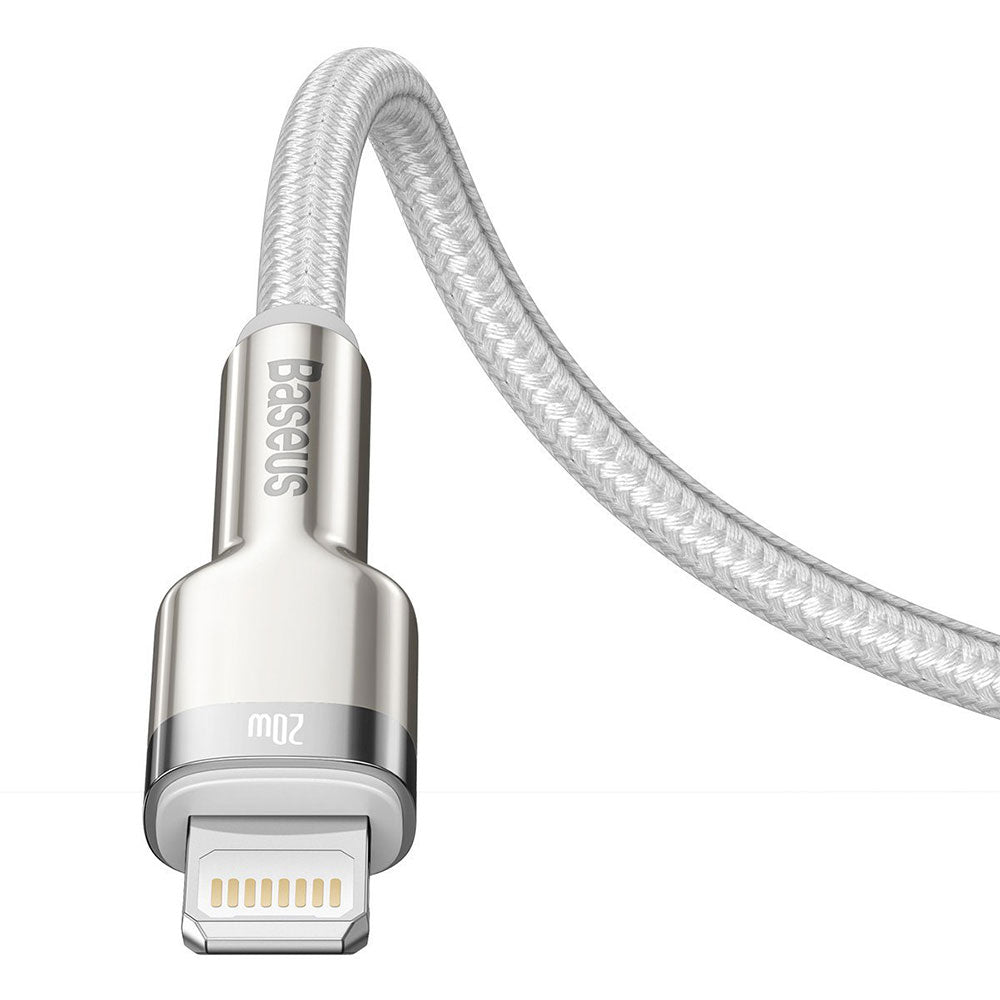 Кабел за данни Baseus Cafule, Type-C - Lightning, 20W, 1.0m, Бял - 40476