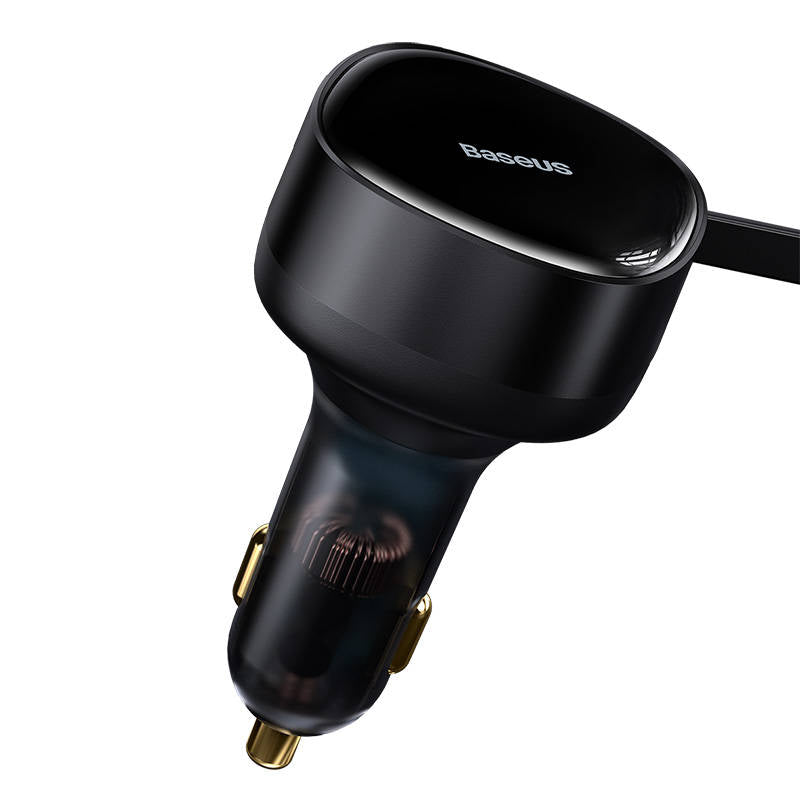 Зарядно устройство за кола Baseus Enjoyment Pro, 33W, 2xType-C Кабел, Черен - 40500
