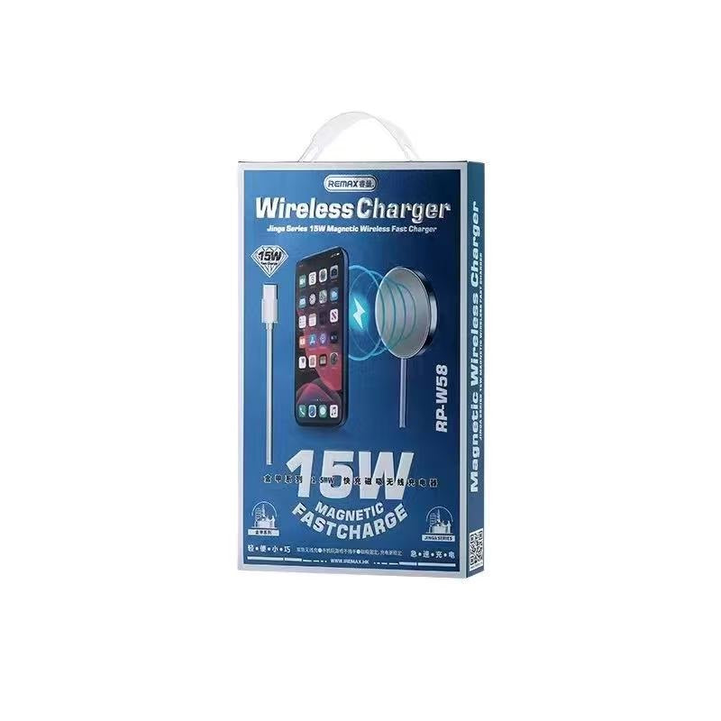 Безжично зарядно устройство Remax RP-W58, Qi, 15W, Бял - 40534