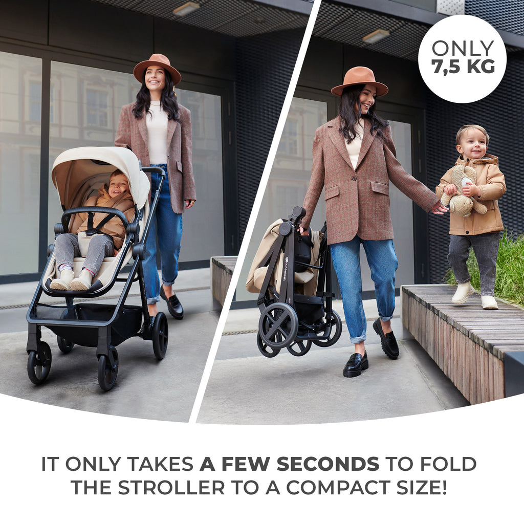 Kinderkraft NEWLY бебешка количка 4в1 MOONLIGHT GREY - снимка 9
