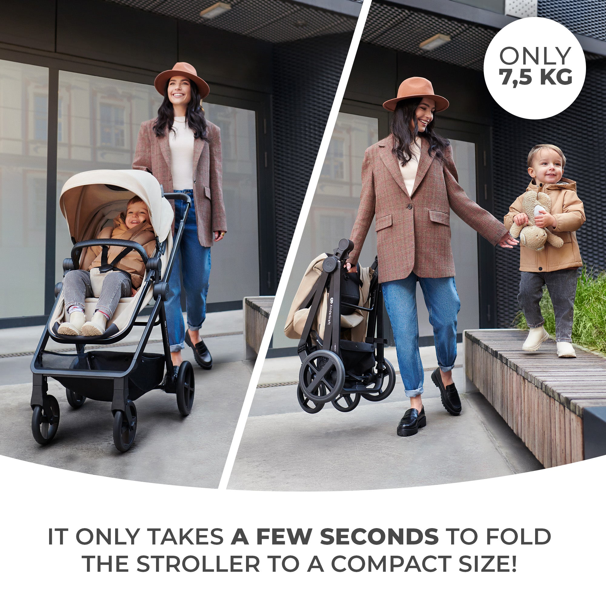 Kinderkraft NEWLY бебешка количка 4в1 MOONLIGHT GREY - снимка 9