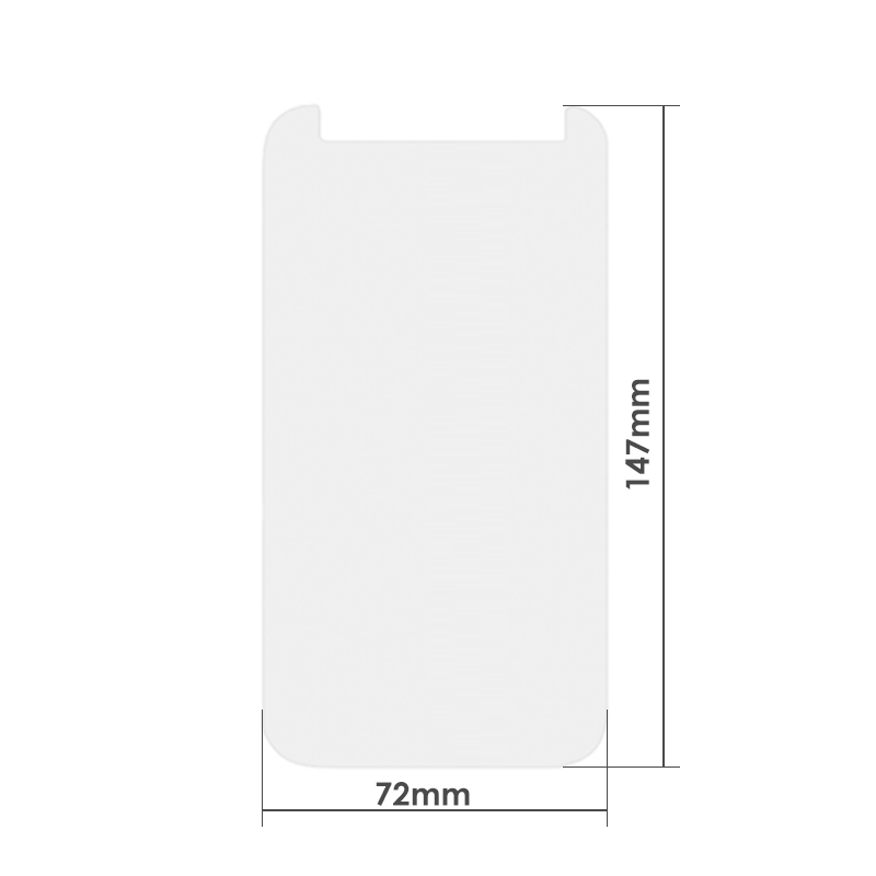 Стъклен протектор DeTech, Универсален, За 5.5", 0.26mm, Прозрачен - 52266