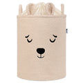 Кош за съхранение на играчки xl с връзка, бежово мече