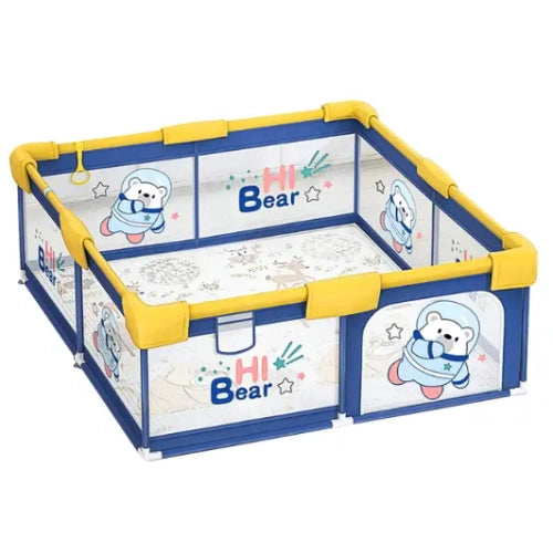 Бебешка текстилна ограда тип кошара Hi Bear 180*200 см