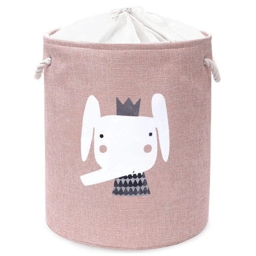 Първокласна кошница за съхранение на играчки сгъваема с шнур