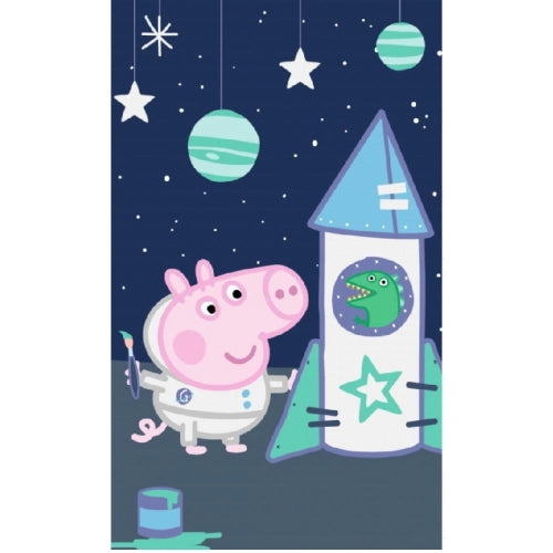 Памучна детска кърпа 30x50 PEPPA PIG за детска градина