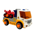 Mercer детско камионче сглобяемо ремарке с болид и звук
