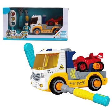 Avalon Truck with Assembled Trailer and Race Car, Music and Traffic Lights