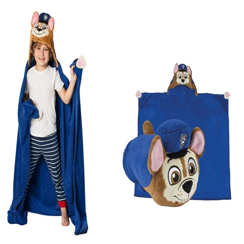 Детско одеяло с 3D качулка Чейс Paw Patrol 110X140 cм
