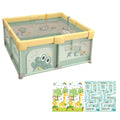 Детска кошара JumpiPlay с килим 120x120 см с безопасна зона