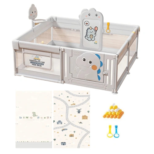 Кошара за игра DinoBox с баскетболен кош и магнитна дъска