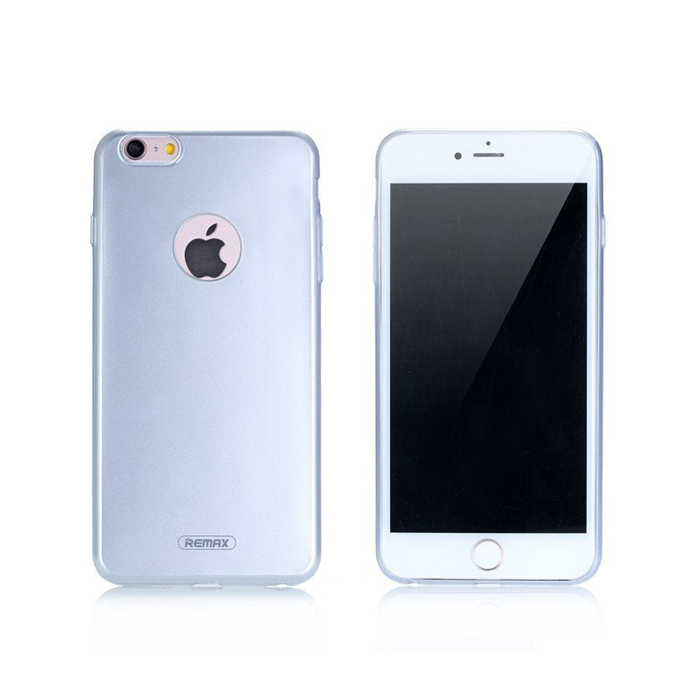 Протектор за iPhone 6/6S Plus, Remax Jorya, TPU, Slim, Сребрист - 51403