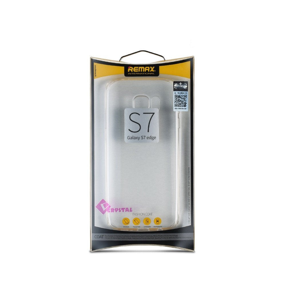 Протектор за Samsung Galaxy S7 Edge, Remax Crystal, TPU, Slim, Прозрачен - 51421