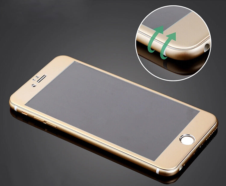 Протектор дисплей No brand за iPhone 6 Plus, Силикон, Златен - 52149