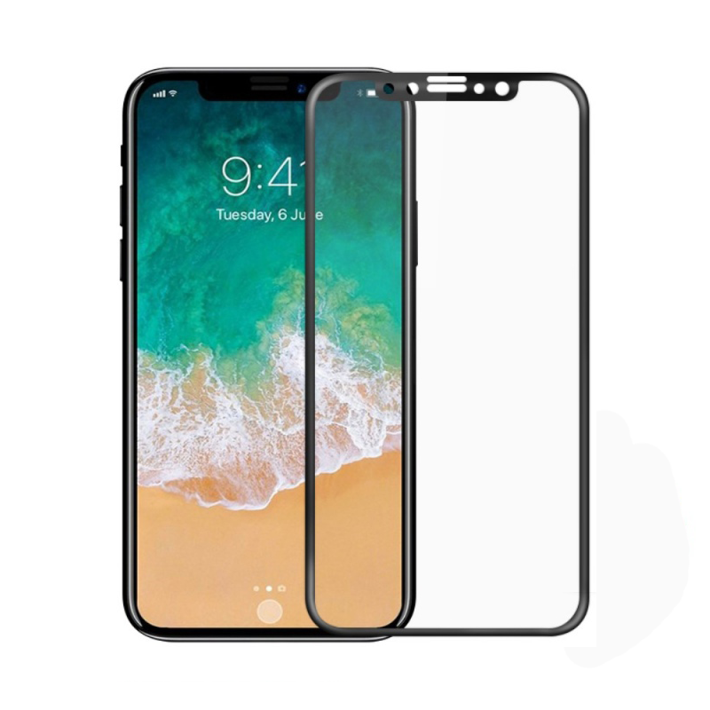 Стъклен протектор Mocoson Nano Flexible, за iPhone XS Max / 11 Pro Max, 5D, 0.3 mm, Черен - 52526