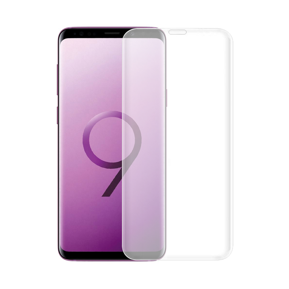 Стъклен протектор за целия екран, No brand, За Samsung Galaxy S9 Plus, 0.3mm, Бял - 52422