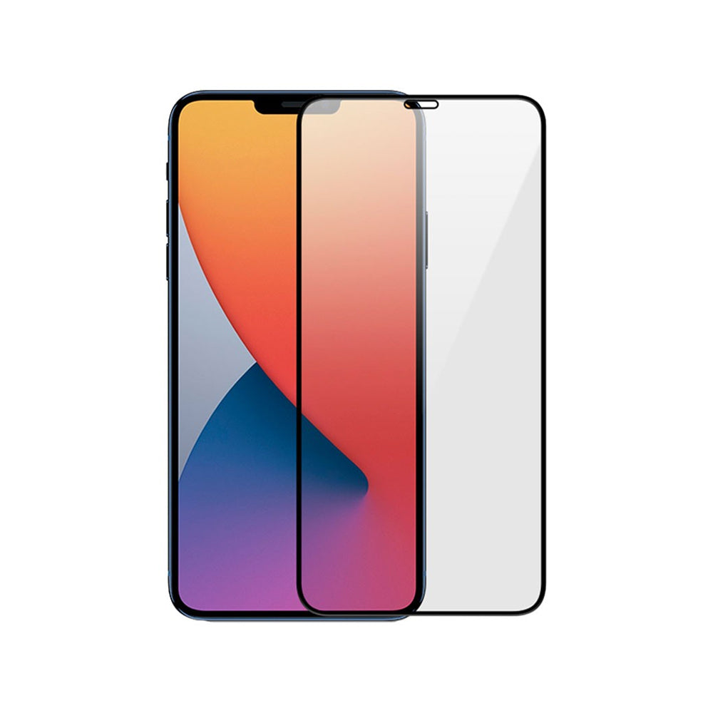 Стъклен протектор Mocoson Nano Flexible, за iPhone 12 Pro Max, 5D, 0.3 mm, Черен - 52680