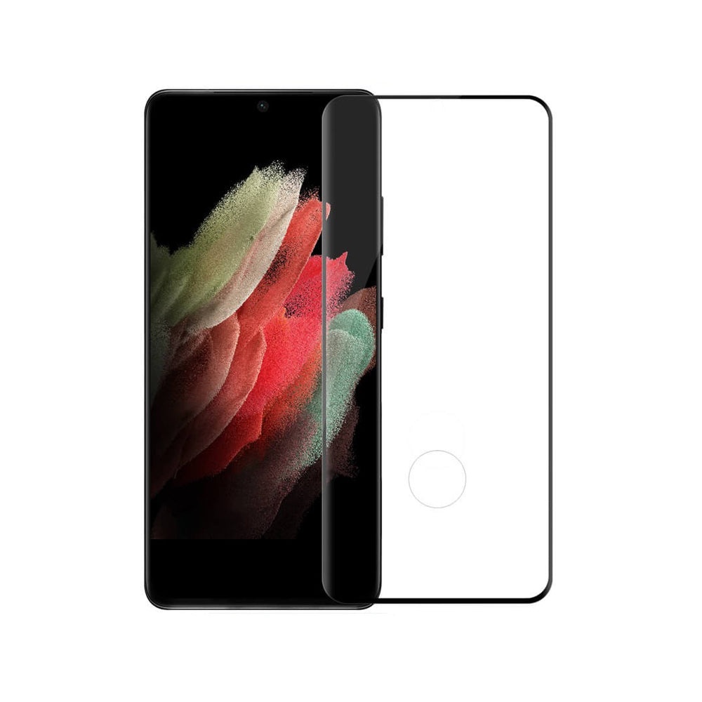 Стъклен протектор за целия екран No brand, За Samsung Galaxy S21, 3D, 0.3mm, Черен - 52654