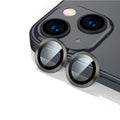 Стъклен протектор за камера DeTech, за iPhone 12 / 12 Mini, Черен - 52708