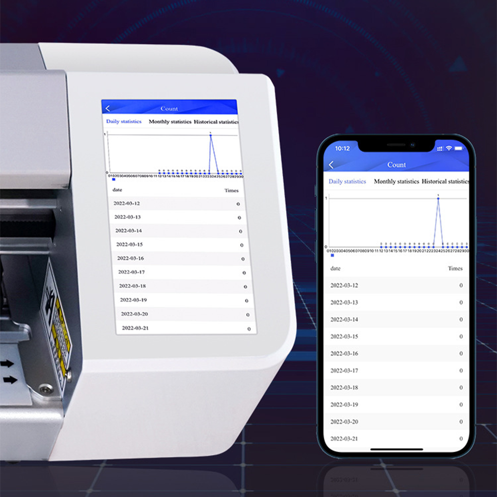 Плотер за защитни фолиа DeTech FP-01, До 16 инча, Сензорен екран, Wi-Fi, Bluetooth, 580x200x170mm - 52732