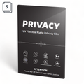 Защитно фолио за изрязване No brand, Хидрогел, 5бр, UV PET, Anti-Spy, Мат, 240um, 120x180mm - 52739