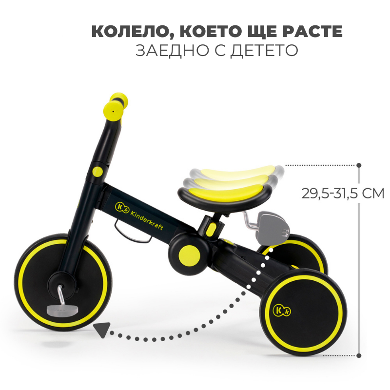 Kinderkraft триколка 3в1 4TRIKE black - снимка 13