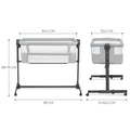 KinderKraft NESTE UP 2 бебешка кошара LIGHT GREY