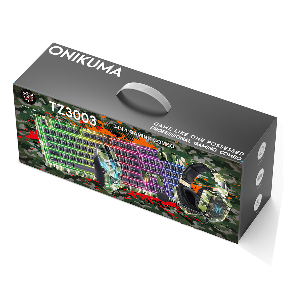 Гейминг комплект Onikuma TZ3003 , Зелен - 6153