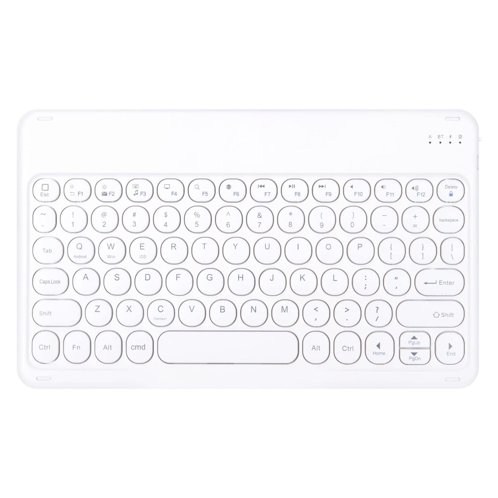 Клавиатура No brand X3, Безжична, Bluetooth, Бял - 6162
