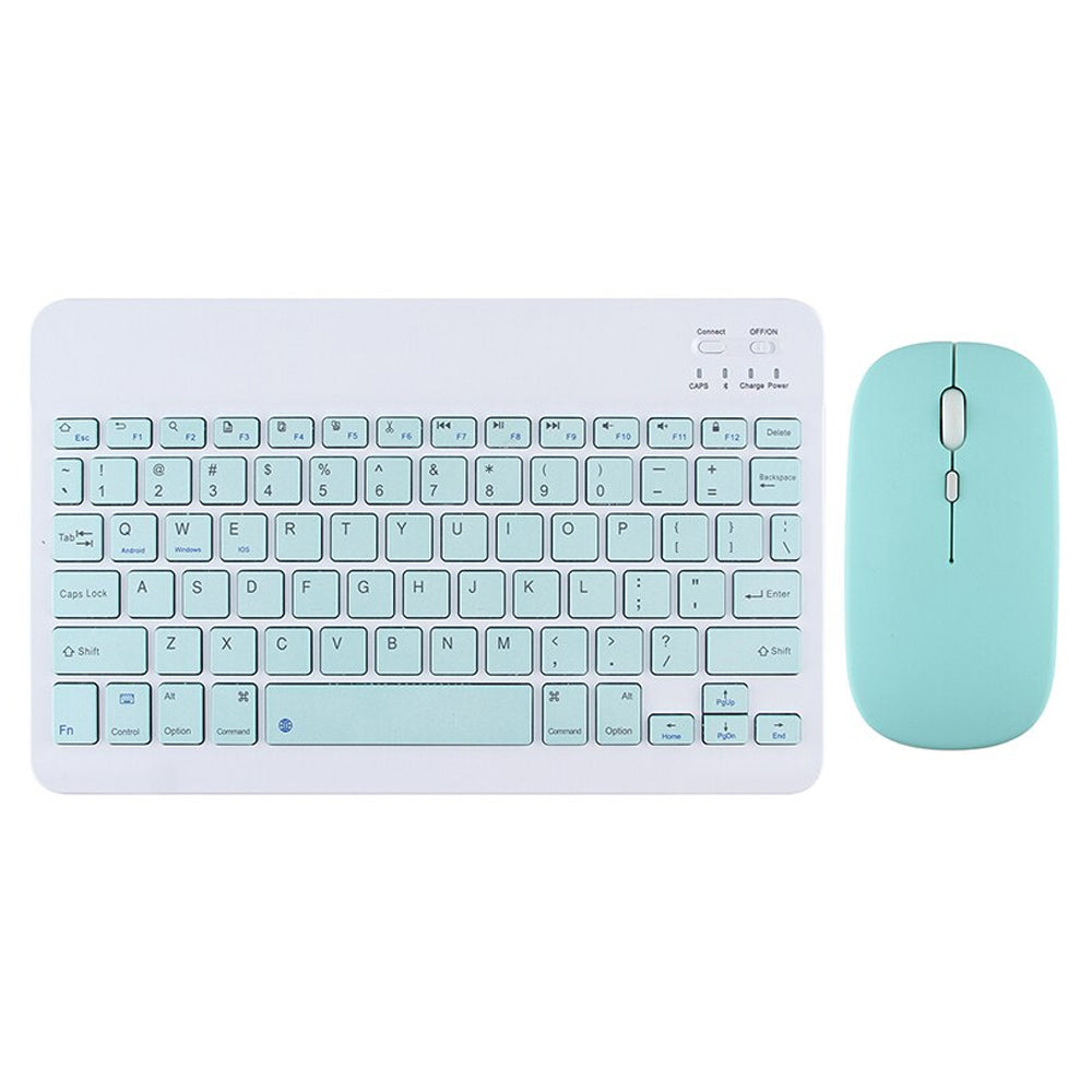 Комплект мишка и клавиатура No brand 030, Bluetooth, Син - 6168