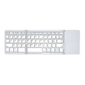 Клавиатура No brand B033, Тъчпад, Сгъваема, Bluetooth, Бял - 6178