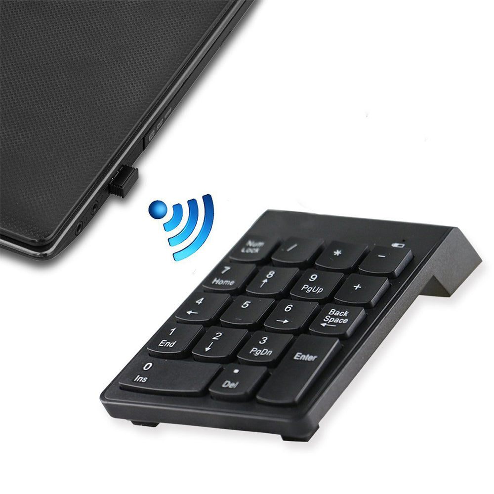 Клавиатура No brand K1, Num pad, Безжична, Черен - 6184