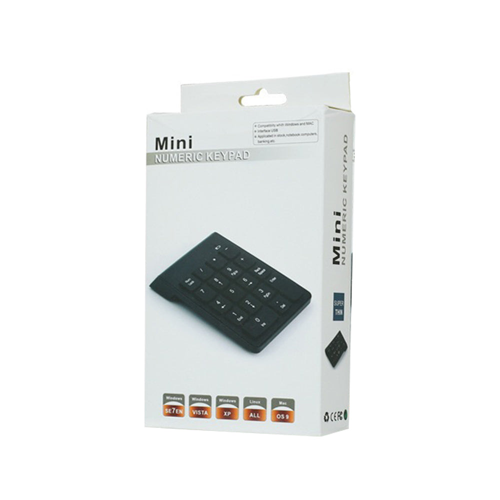 Клавиатура No brand K1, Num pad, Безжична, Черен - 6184