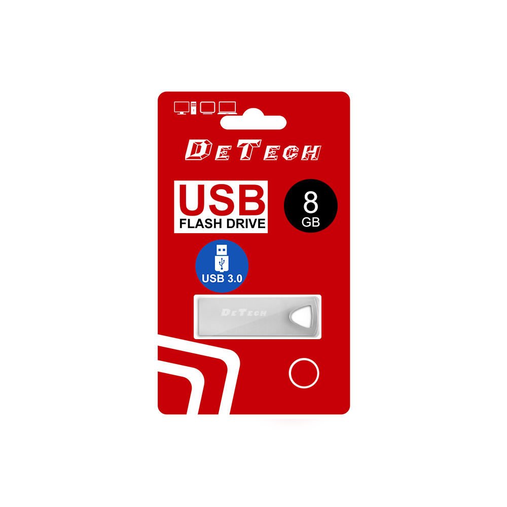USB Флаш памет DeTech, 8GB, USB 3.0  - 62036