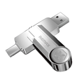 USB Флаш памет Remax RX-817 2in1, 64GB, USB 3.1, Сребрист - 62046