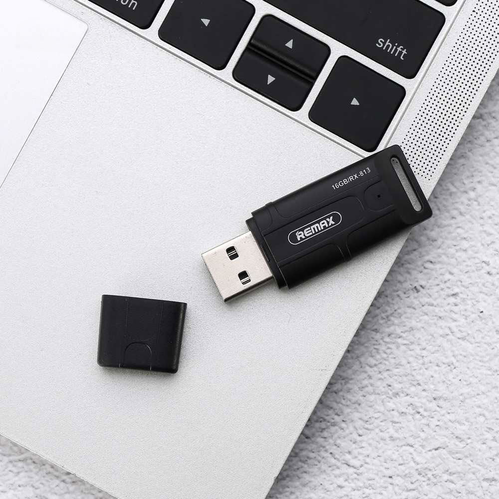 USB Флаш памет Remax RX-813, 8GB, USB 2.0, Черен - 62052
