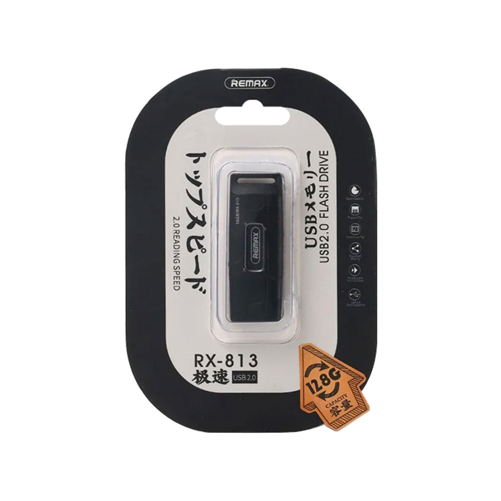 USB Флаш памет Remax RX-813, 32GB, USB 2.0, Черен - 62054