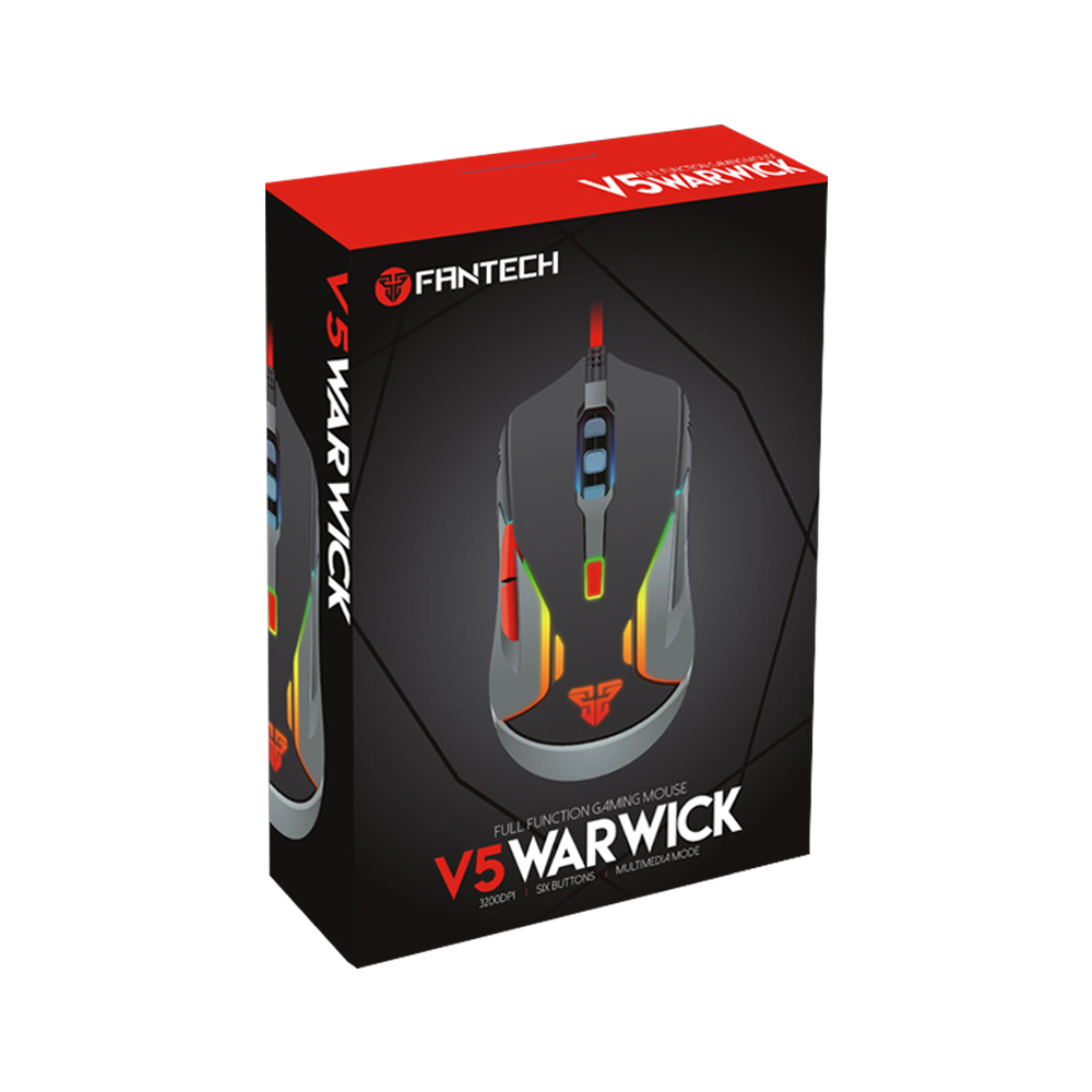 Геймърска мишка FanTech Warwick V5, Черен - 650
