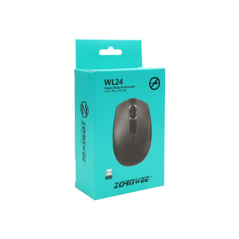 Мишка ZornWee WL24, Безжична, Бял - 652