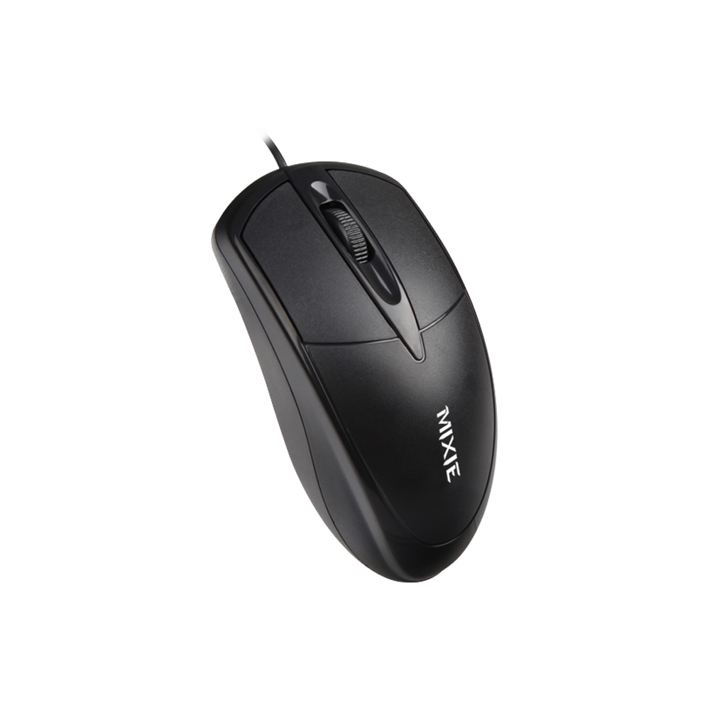 Мишка Mixie X2, Оптична, Черен - 655