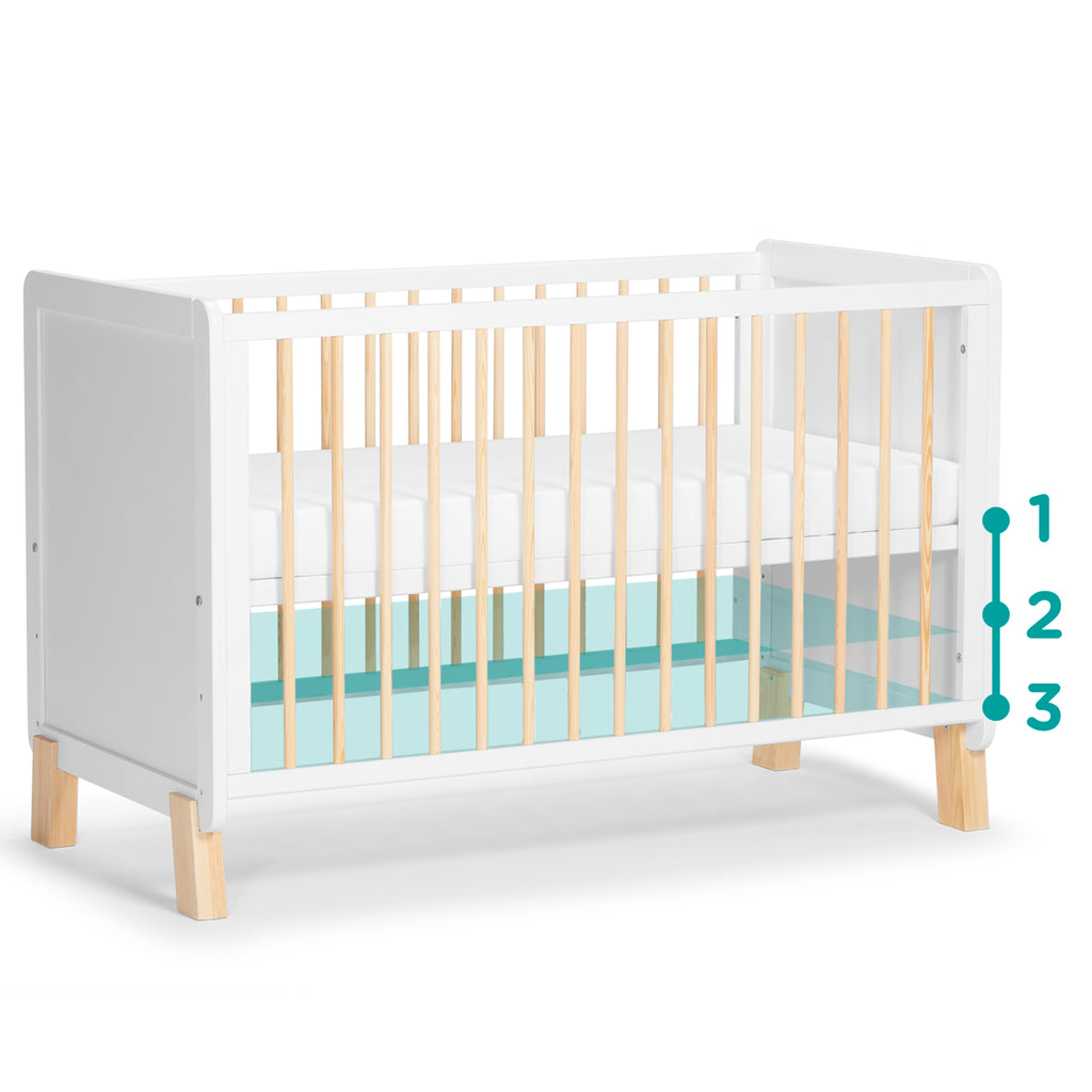 Kinderkraft NICO креватче бяло БЕЗ МАТРАК - снимка 5