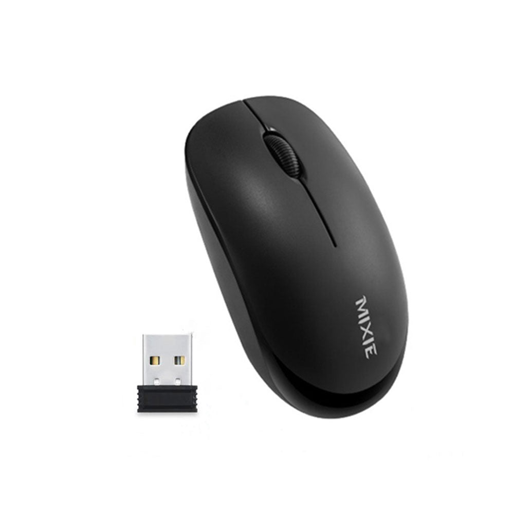 Мишка Mixie R516, Безжична, USB, 3D, Черен - 719