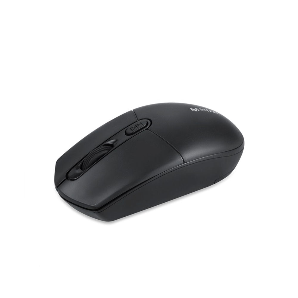 Мишка Mixie R520S, Безжична, Тиха, USB, 4D, Черен - 720