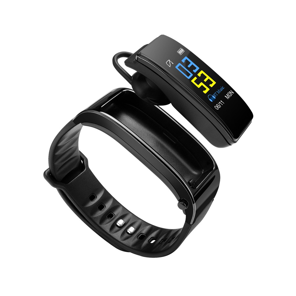 Смарт гривна No brand Y3 Plus, 22mm, Bluetooth handsfree, IP52, Черен - 73046