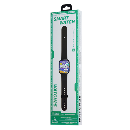 Смарт часовник Remax WATCH25, Черен - 73104