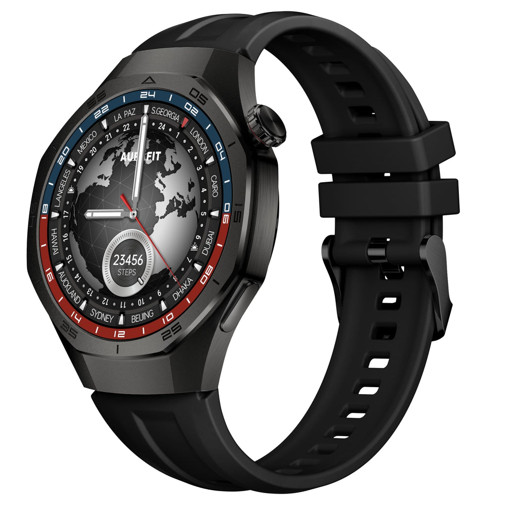 Смарт часовник Aurafit AM34, Amoled, Черен - 73124